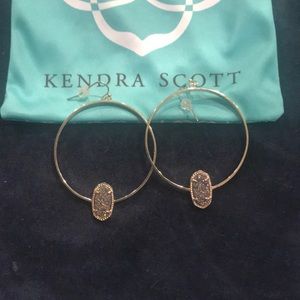 silver hoop kendra scott earrings